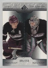 2003 SP Authentic Foundations /250 Sergei Fedorov Jean-Sebastien Giguere HOF 1k9