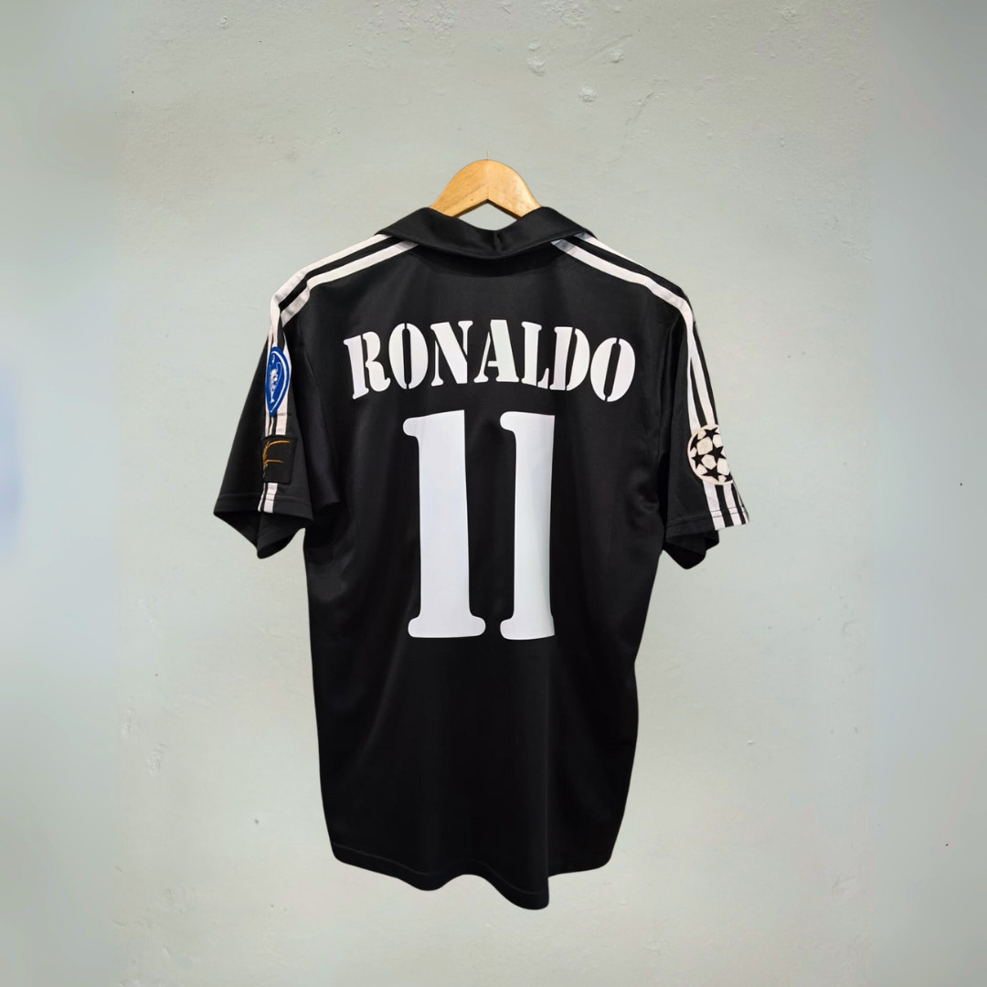 Real Madrid ロナウド R9アウェイシャツ 黒 adidas Real Madrid ロナウド R9アウェイシャツ 黒 adidas Real Madrid