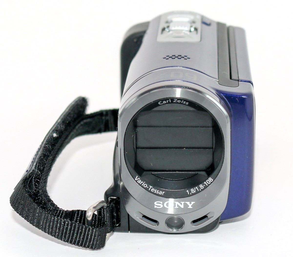 Sony Handycam DCR-SX44 60x Zoom Blue Camcorder – 4GB – Carl Zeiss