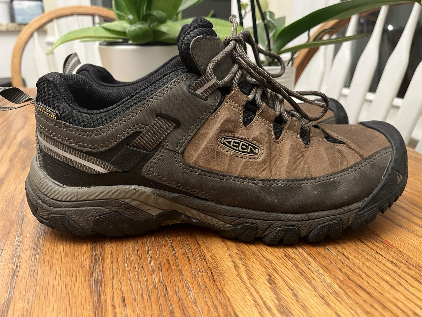 Scarpa da trekking KEEN Targhee III bassa impermeabile uomo US 10 5 1018597 pelle marrone
