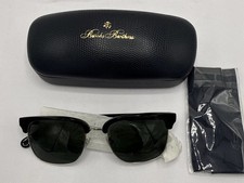 Brooks Brothers Mens BB4021 Black / Green Lens 53-18-145 Square Sunglasses NIB