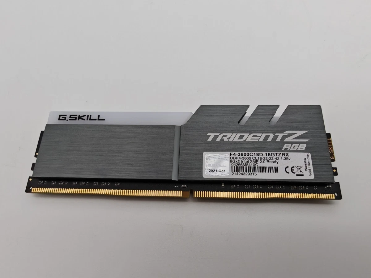 【中古】DDR4-3600 16GB(8GB×2枚) G.SKILL G. SKILL Trident Z RGB 8GB DDR4 3600 MHz PC4-17000 (F4-3600C18D