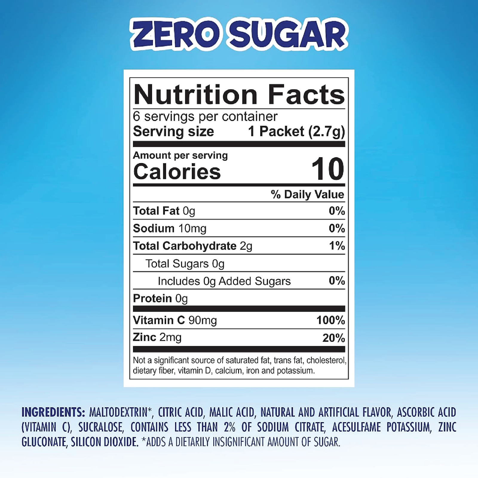 6x Packs Dole Tropical Splash Drink Mix 6 Packets Each Sugar Free