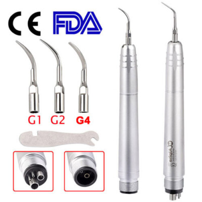 Dental Ultrasonic Air Perio Scaler Handpiece With 2H/4H Tips - Hygienist Model