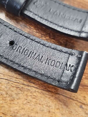 Original Kodiak Panerai Pre-Vendom OEM 24mm Black Leather Strap