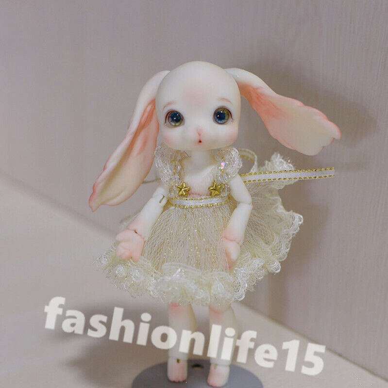 1/8 BJD Doll Rabbit Animal free eyes + face up Resin White 1/8 BJD Doll Rabbit Animal free eyes + face up Resin White