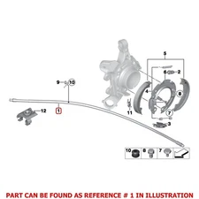 Genuine OEM Rear Parking Hand Brake Bowden Cable 34406857639 For BMW F22 F23