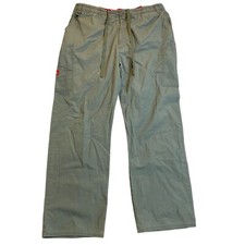 Dickies Mens Green Cargo Pants Relaxed Fit Drawstring Waist Pocketed Casual Wear