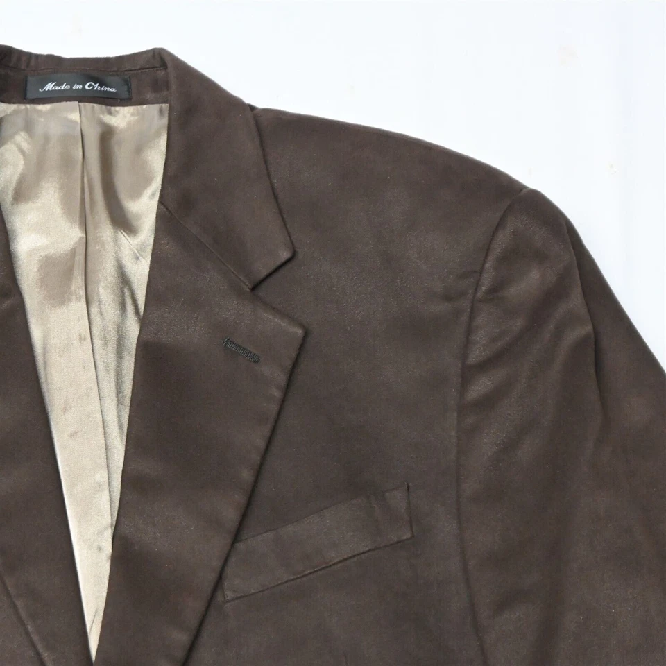 Chaps Ralph Lauren 44R Marrón Gamuza Para Hombres Blazer Traje Chaqueta Abrigo Deportivo Foto 2 de 4