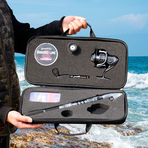 Lightweight Telescopic Fishing Rod and Reel Combo for Saltwater & Freshwater Use - Picture 10 of 10