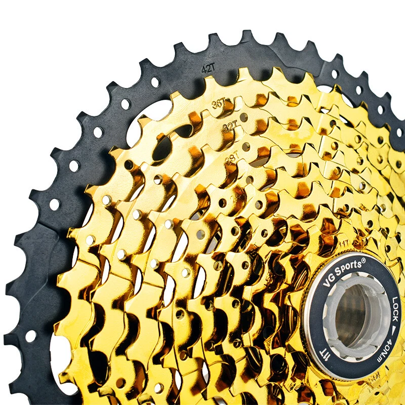 Bicicleta MTB deportiva en muy buen estado 10 velocidades 11-42T casete volante dorado ajuste Sram Shimano EE. UU. Foto 3 de 4