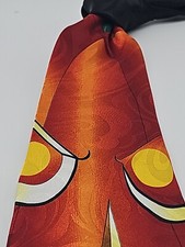 Steven Harris Necktie Halloween Scary Jack O Lantern Handmade 58.75"