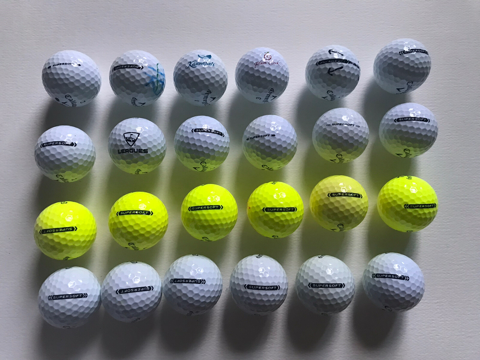 24 Callaway Supersoft Golf Balls Used Please See Photo Free