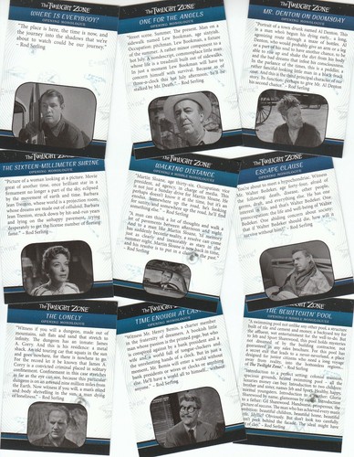 The Twilight Zone Rod Serling Edition - 156 Card Basic/Base Set & P1 Promo Card - Picture 2 of 6
