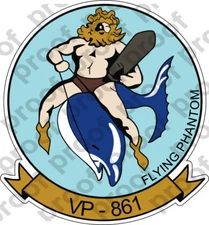 STICKER USN VP 861 FLYING PHANTOM