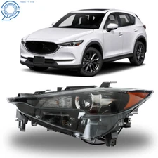 LED Headlight Assembly For 2017-2021 Mazda CX5 Black Housing w/o AFS Driver Side