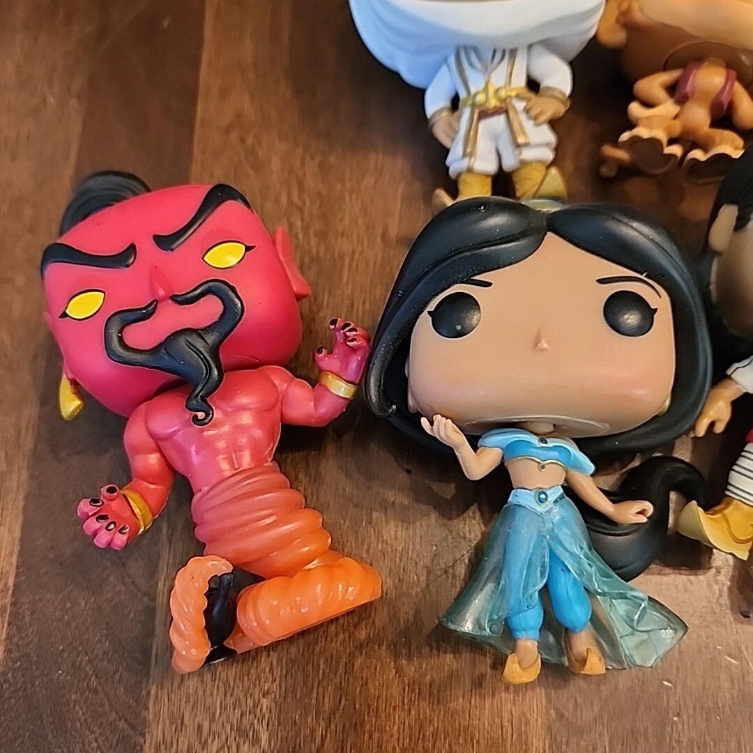 LOT Disney Aladdin FUNKO POP Figure Set Princess Jasmine Abu Jafar