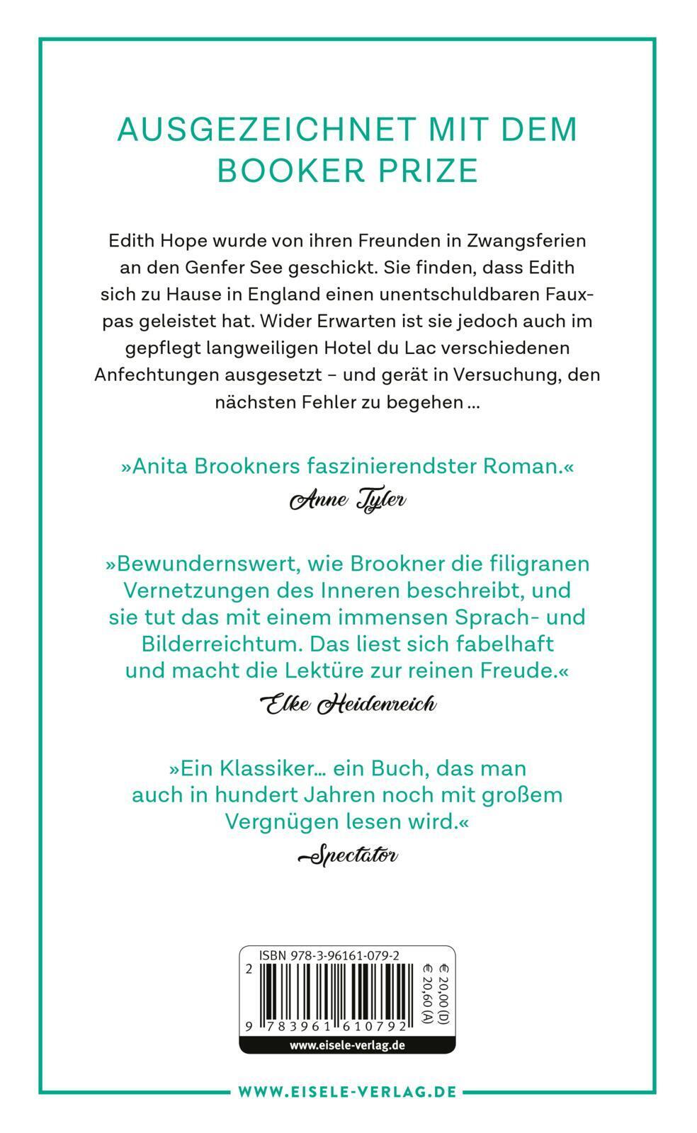 Thumbnail - Anita Brookner; Dora Winkler / Hotel Du Lac
