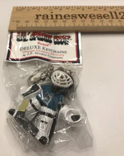 Vintage NHL San Jose Sharks Hockey Goalie Player Keychain Lil Sports Brat NHL