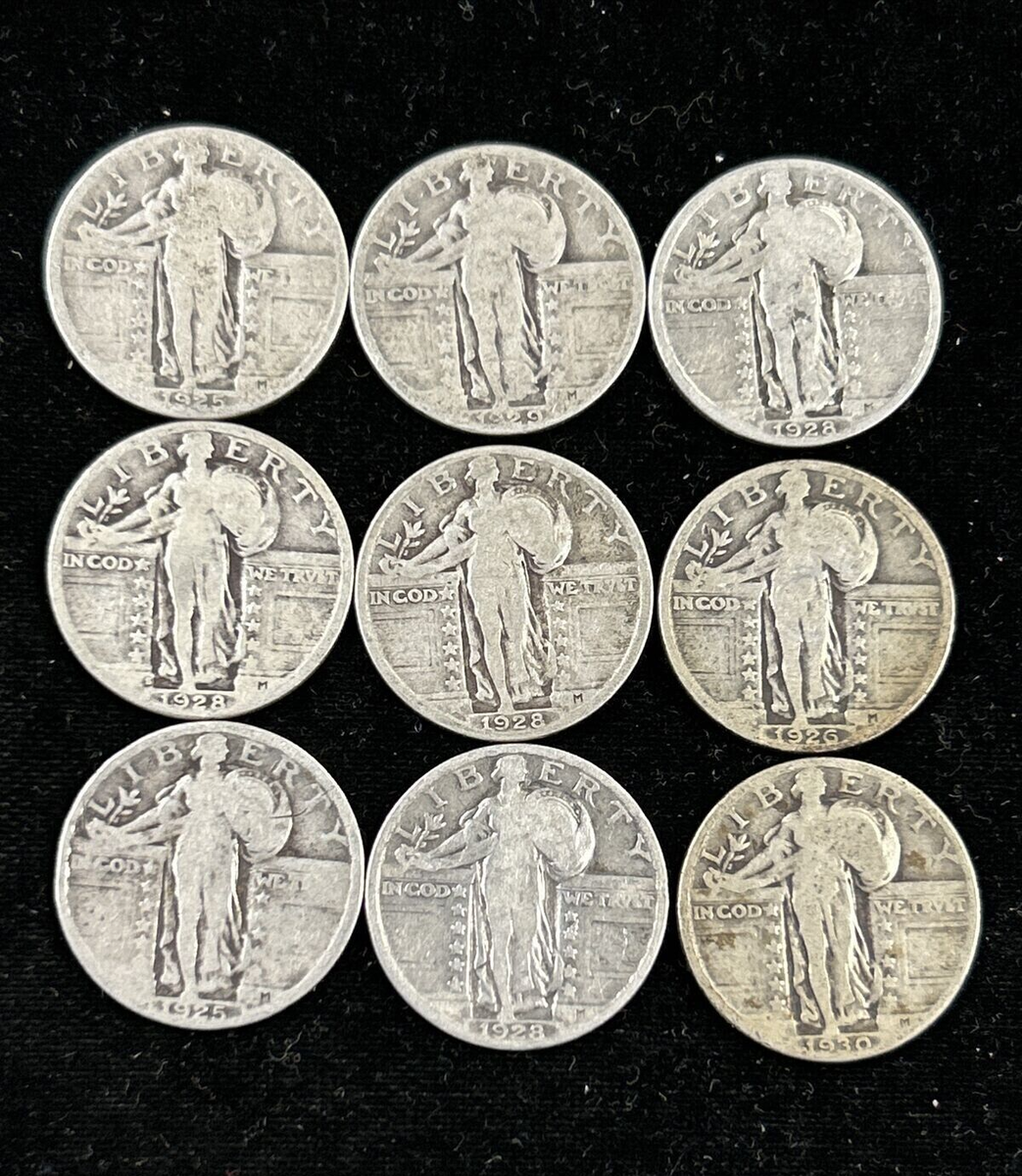 Standing Liberty Silver Quarter Dollar ~ 25c P D S Liberty Head