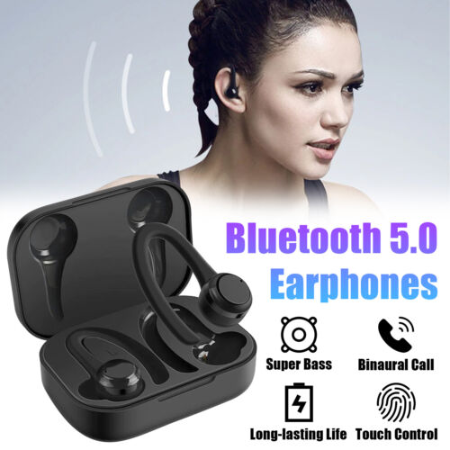 Écouteurs sans fil Bluetooth 5.0 casque pour téléphones cellulaires universels. - Photo 1/14