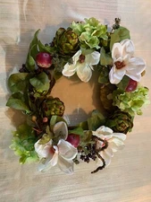 Door Hanging Wreath Flower Garland 16"