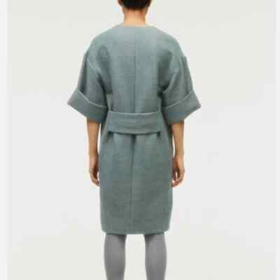 zara wool midi dress Zara Dresses | Zara Zw Collection Wool Blend Wrap Dress | Color: Gray