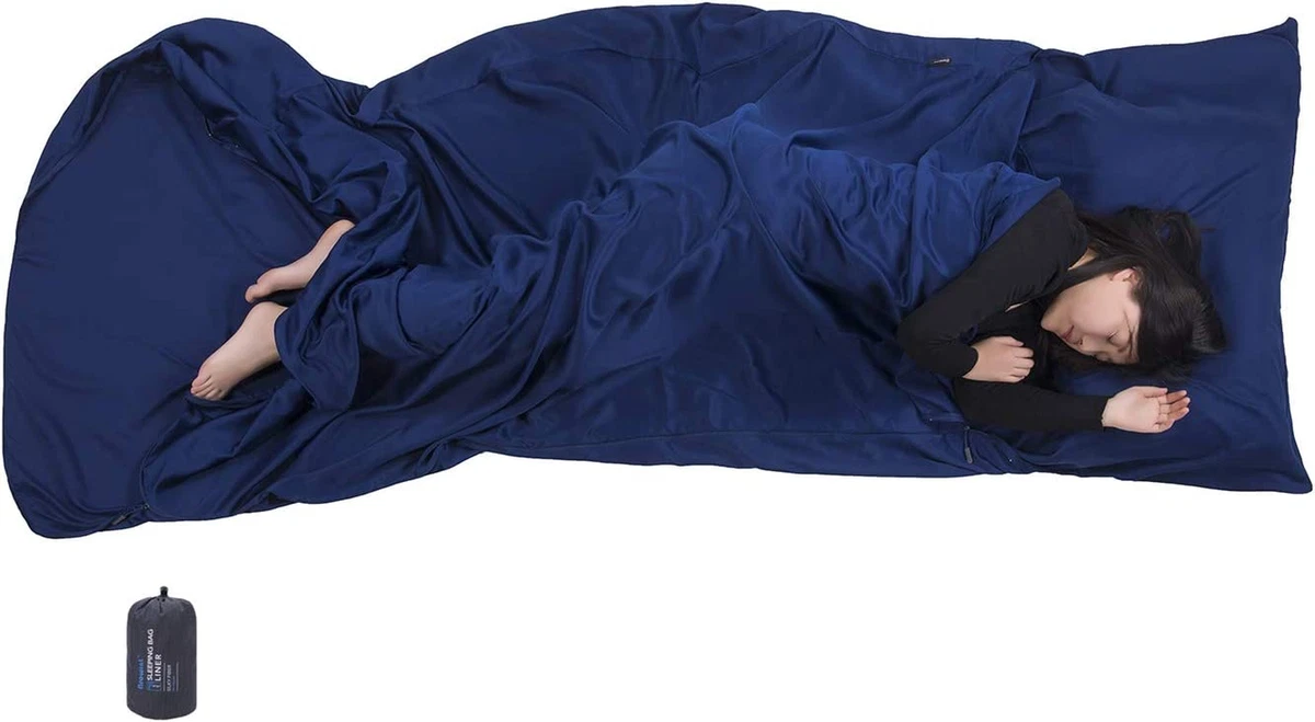 Premium Sleeping Bag Liner with All around Two Way Zippers 87