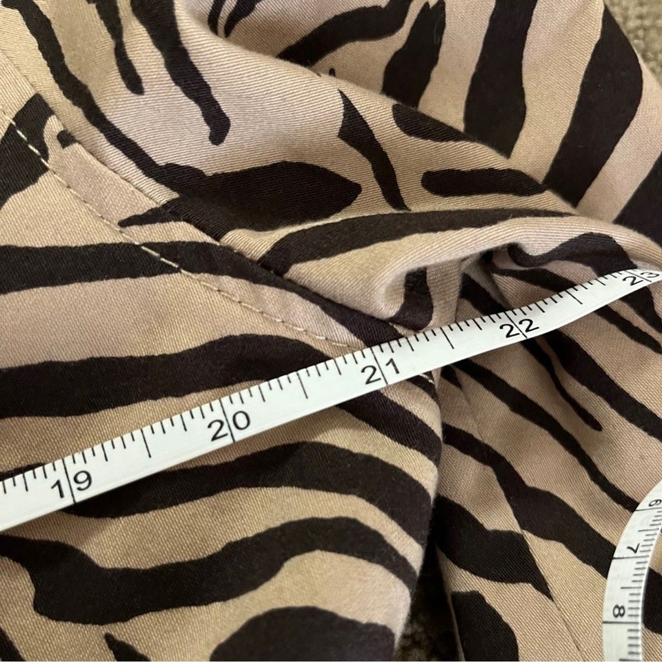 Vintage Chaps Animal Print Trench Coat Women's XL eBay