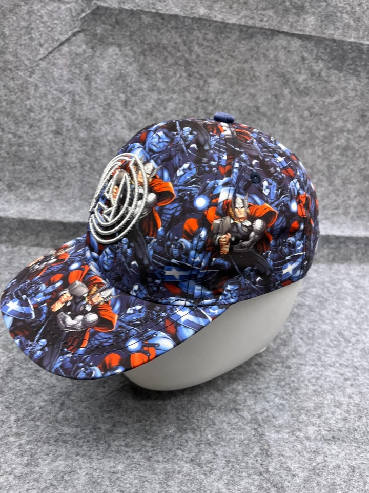 Avengers Marvel Sombrero Gorra Snap Back Juvenil Extra Grande Azul Algodón Poli Héroes Foto 4 de 4