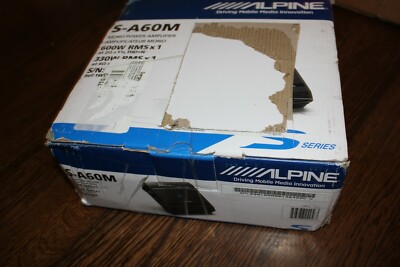*ALPINE* S-A60M Mono Power Amp Amplifier 600W Car Amplifier OPEN BOX