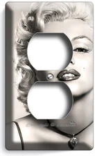 SEXY ACTRESS MARILYN MONROE PORTRAIT LIGHT SWITCH OUTLE WALL PLATE ROOM HD DECOR