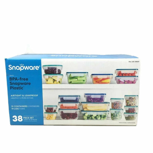 Snapware Clear BPA-Plastic Storage Container Set 38 pcs