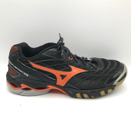 Mizuno Womens Athletic Shoes Black Red Low Top Lace Up Sneakers 8 M - Picture 1 of 11