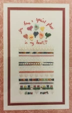 DKT Originals YOU HAVE A SPECIAL PLACE IN MY HEART!  Cross, Other Stitch Pattern