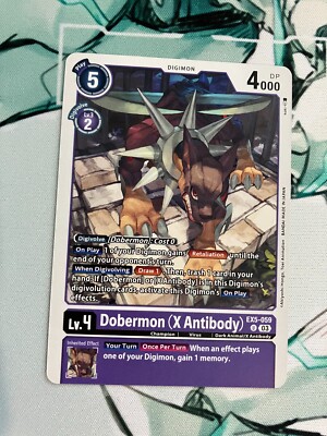 Dobermon (X Antibody) EX5-059 U Digimon CCG | Animal Colosseum Near Mint