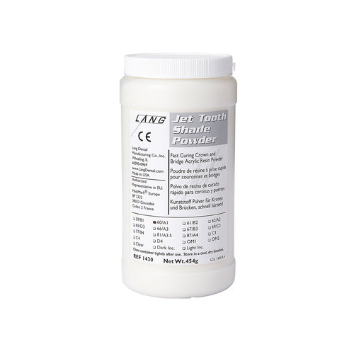 Lang Dental 143066 Jet Tooth Shade Self Cure Acrylic Resin Powder 66