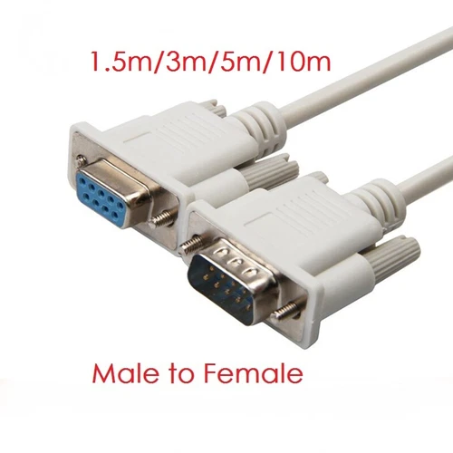 1.5m/3m/5m/10m DB9 Serial Cable 9 Pin RS232 Male to Female PC Extension Cable 