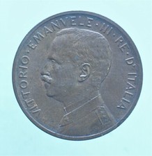 VITTORIO EMANUELE III 5 CENTESIMI 1908 ITALIA SU PRORA MONETE DA COLLEZIONE RAME