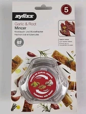 Zyliss Garlic & Root Mincer Clear BPA-FREE Twist Twister Manual Hand Operated 