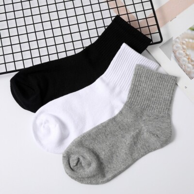 3pcs - Men's Moisture Wicking Control Comfort Fit Cushioned Crew/Work  Socks