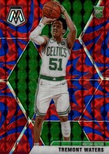 2019-20 Panini Mosaic Tremont Waters #214 Reactive Blue Boston Celtics 4B