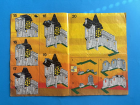 Lego CASTLE 6074 Black Falcon's Fortress Instruction Manual ONLY Black Knights