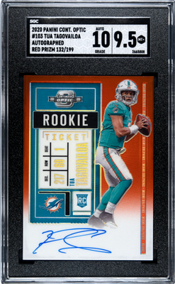 専用Tua Tagovailoa rookie 2020 auto 2020 Panini Contenders Optic Tua Tagovailoa Rookie AUTO RED /199