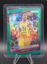 2025 WNBA Prizm #60 Tamika Catchings Green PRIZM Indiana Fever
