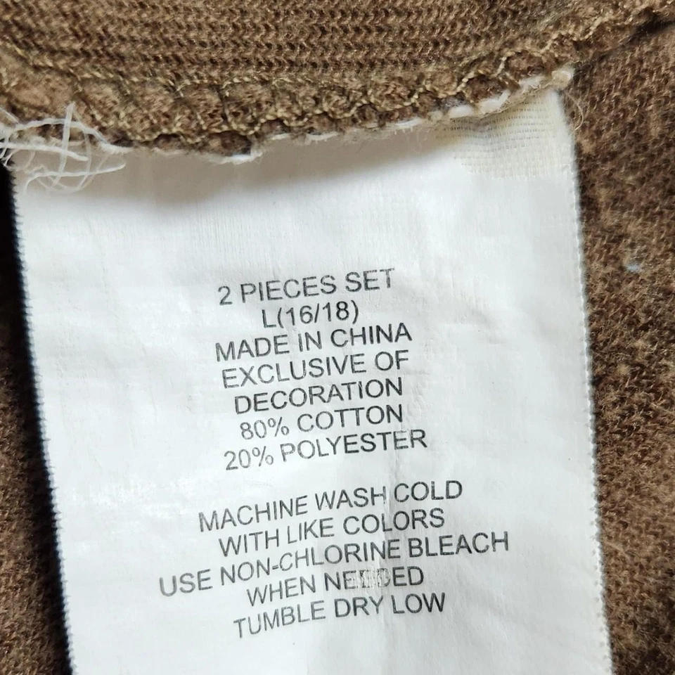 Sean John Velour Zip Jacket Brown L (16/18) Y2K Streetwear Hip Hop Track Jacket - Image 4 of 4