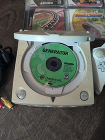 Sega Dreamcast Console System  White (HKT-3020) w/ 2 CONTROLLER & 9 GAMES BUNDLE