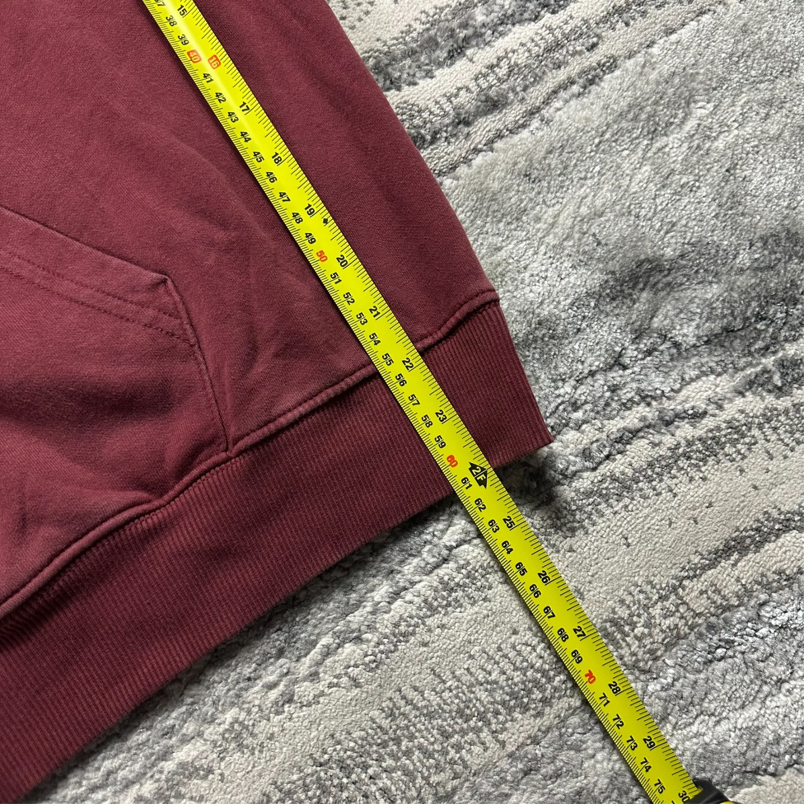 Vintage Gymshark Maroon Bodybuilder Graphic Sz Oversized Medium Pullover Hoodie image 7