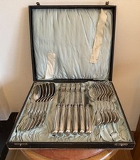 Besteck-Set Hohmann & Katz Pforzheim, Spatenmuster, versilbert GH40