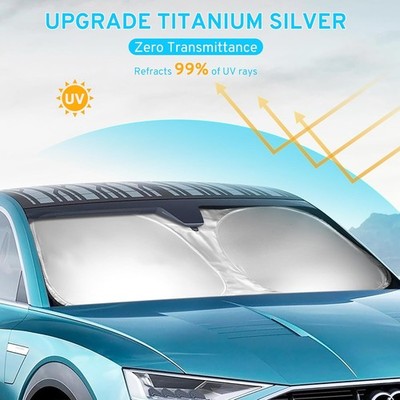 Parasole per parabrezza auto compatibile con accessori ibridi sportivi